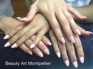 Ongles en gel Montpellier, French, Vernis semi-permanent, baby-boomer, beauté des pieds