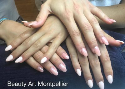 Ongles en gel Montpellier, French, Vernis semi-permanent, baby-boomer, beauté des pieds