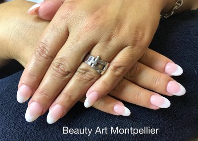 Ongles en gel Montpellier, French, Vernis semi-permanent, baby-boomer, beauté des pieds