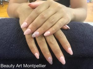 Ongles en gel Montpellier, French, Vernis semi-permanent, baby-boomer, beauté des pieds