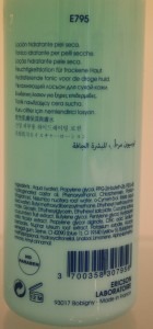 LOTION HYDRATANTE / AQUA SOURCE - E795