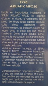 AQUAFIX MPC30 / SÉRUM FIXATEUR D'EAU - E796