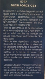 NUTRI FORCE C34 / SÉRUM RÉPARATEUR - E797