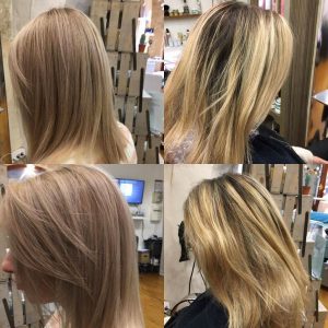 Balayage patine et coupe