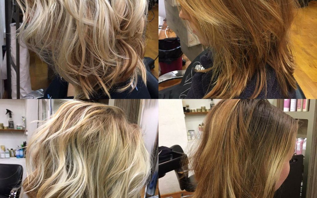 Balayage patine et coupe