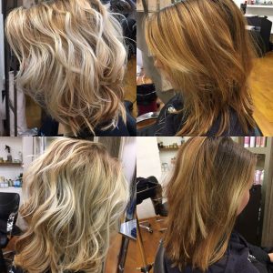 Balayage patine et coupe