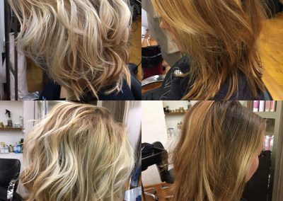 Balayage patine et coupe