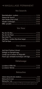 Tarifs maquillage permanent montpellier